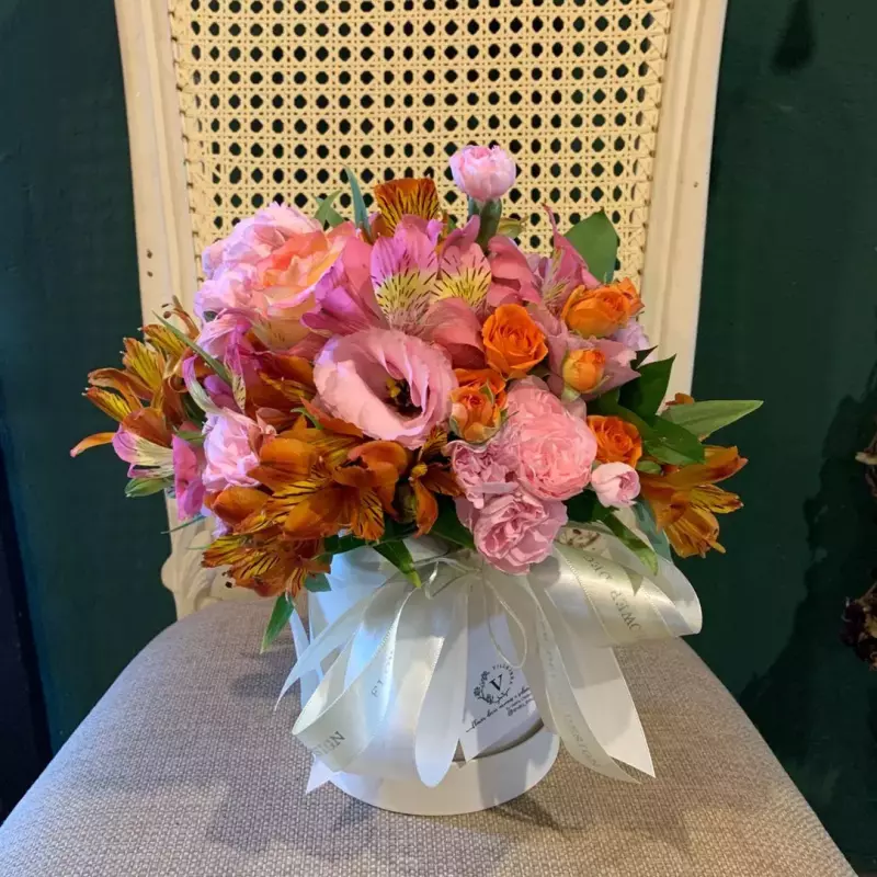 Box Flower Luxo REDONDA M