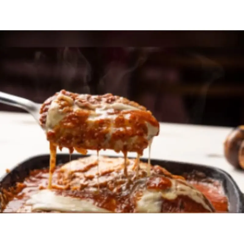 Filé de Frango à Parmegiana com Fritas