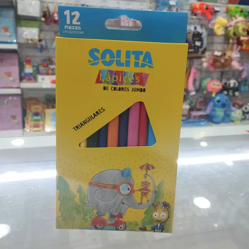 Lápices de colores jumbo solita