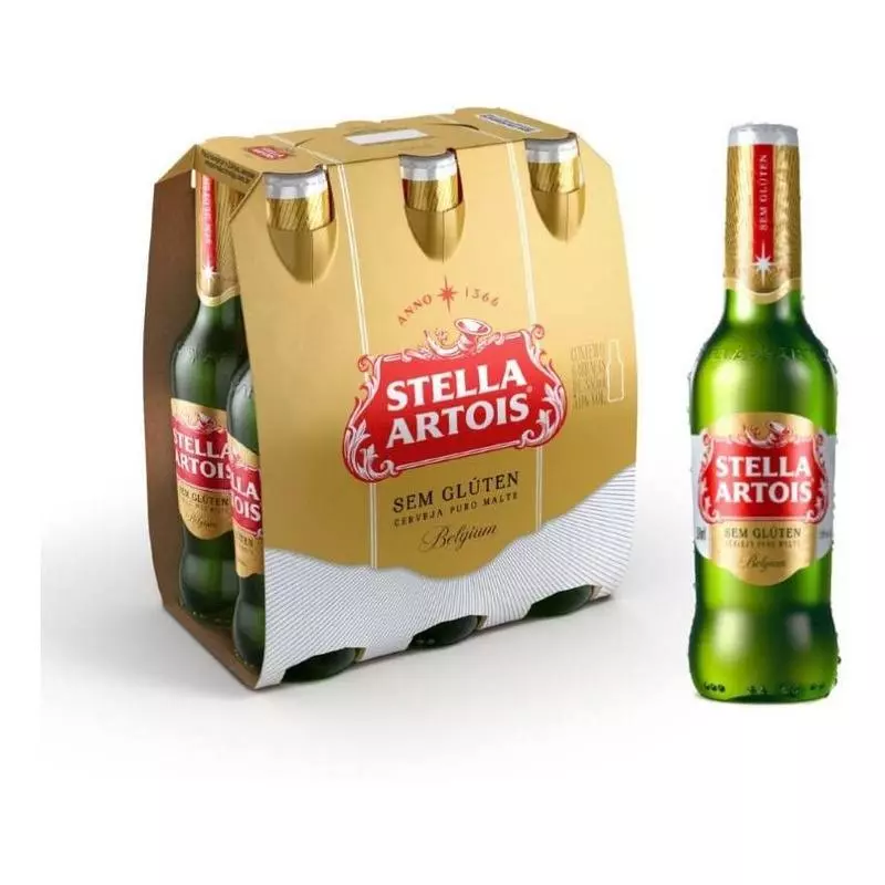 stella long neck 330 ml sem gluten