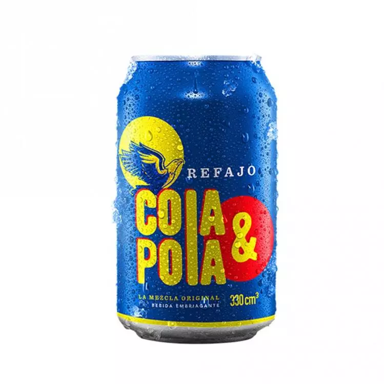 Cola y pola en lata