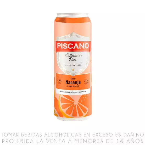 Piscano naranja 355ml