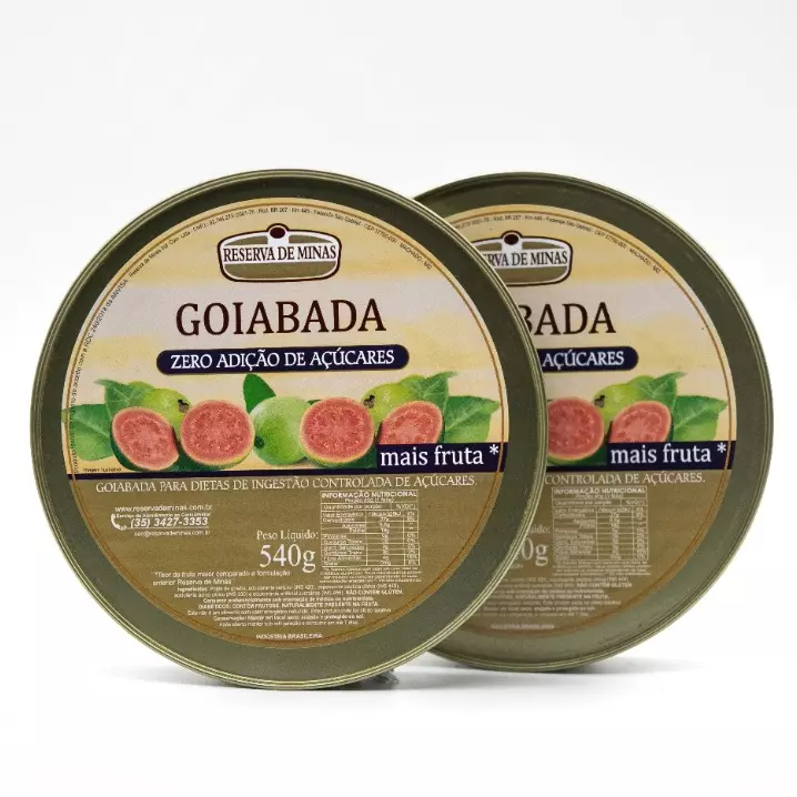 12 - Goiabada Natural 0% Açúcar Lata Reserva de Minas