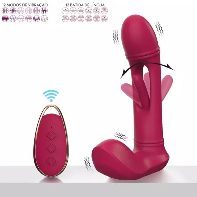 Vibrador de calcinha 3 em 1