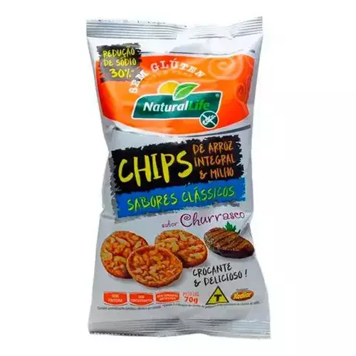 Snack Chips de Arroz Integral - Chur