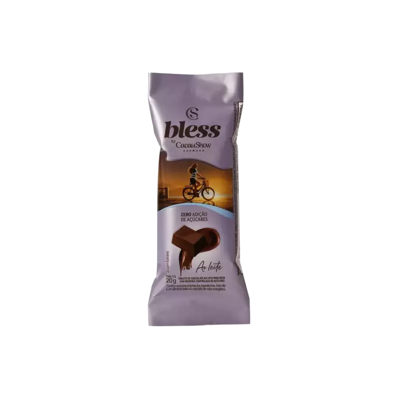 Tablete Bless Zero Açúcar 70% 20g