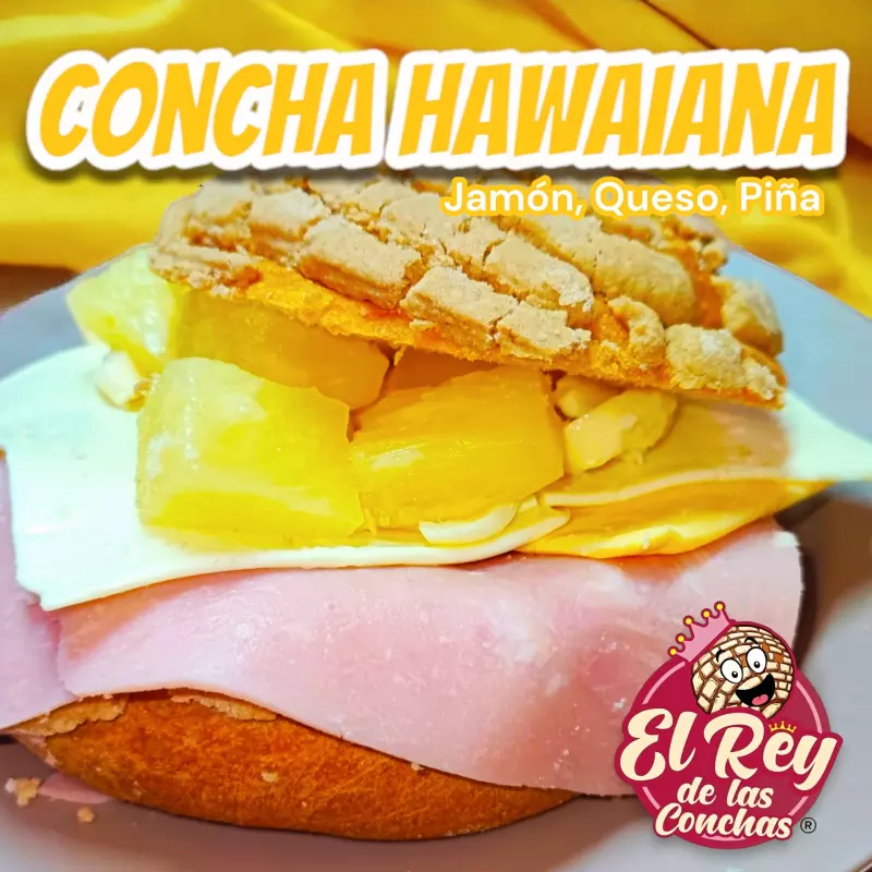 Concha Hawaiana 🧀🍍🍖