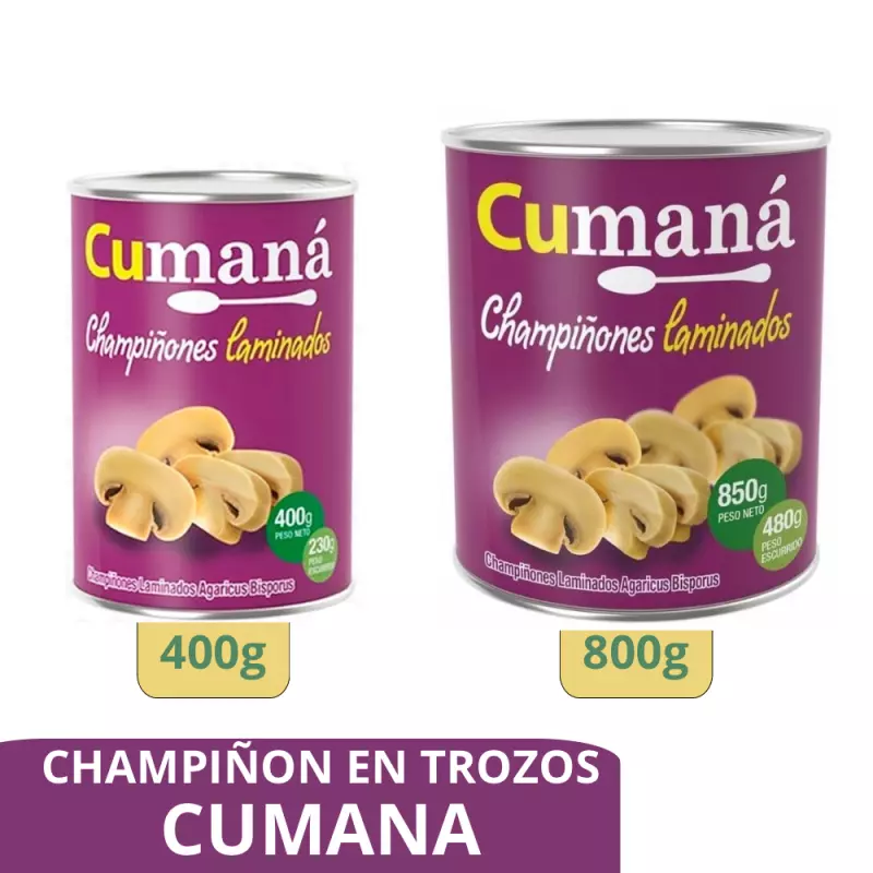 Champiñones Laminados CUMANÁ