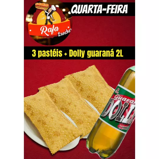 3 Pastéis + Dolly 2L