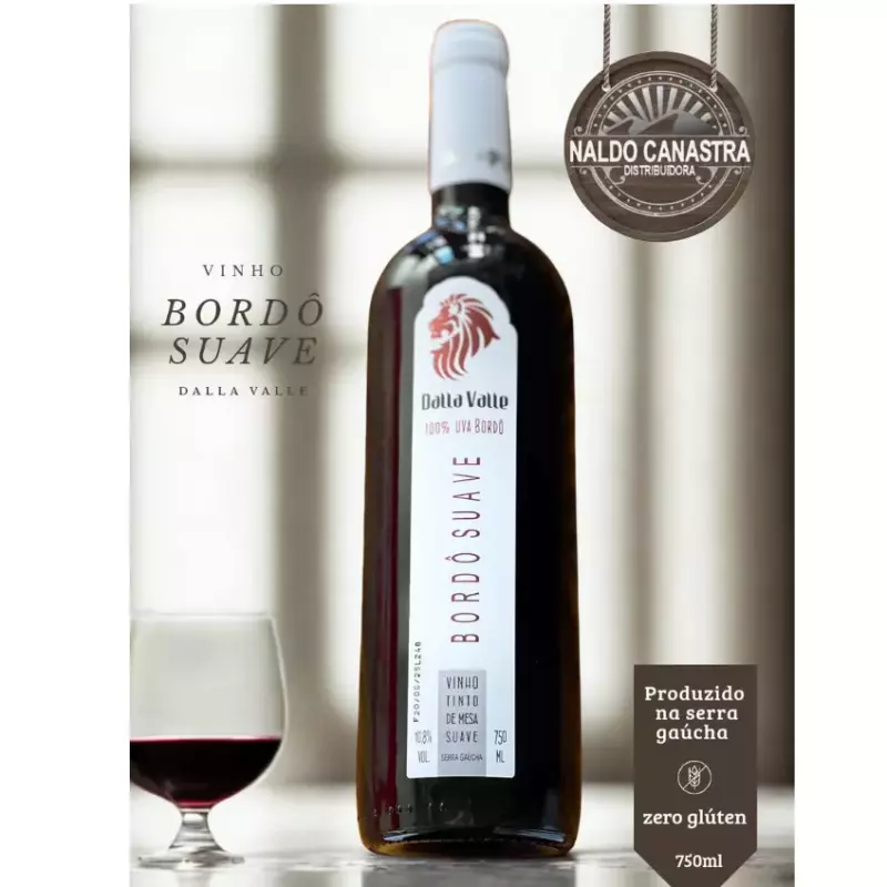 VINHO TINTO BORDÔ SUAVE