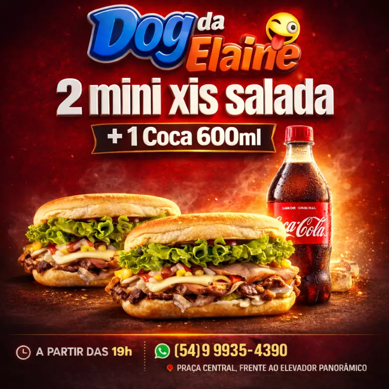 2 MINIXIS SALADA + COCA 600ml