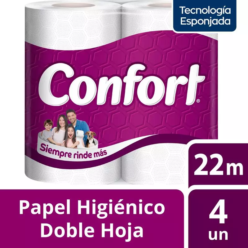 Papel higiénico confort