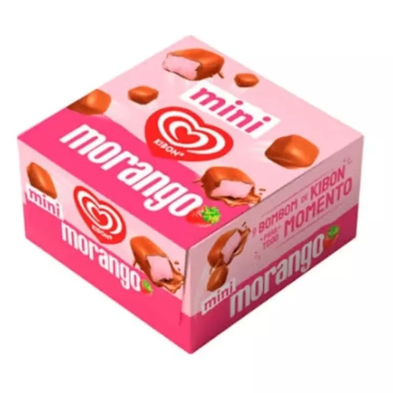 Bombom Gelado Mini Morango 92g