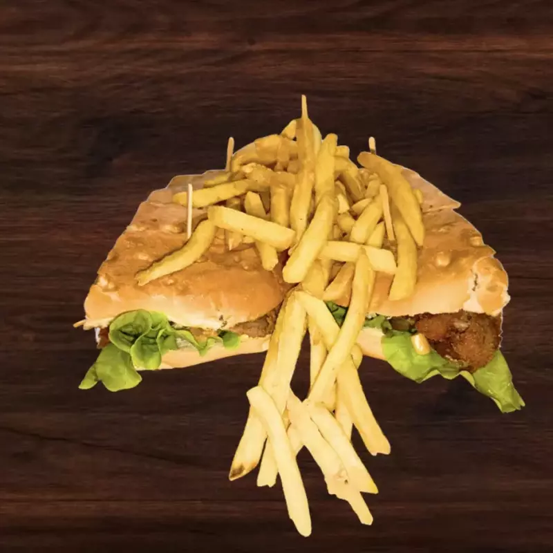 Baurú para 2 con papas fritas