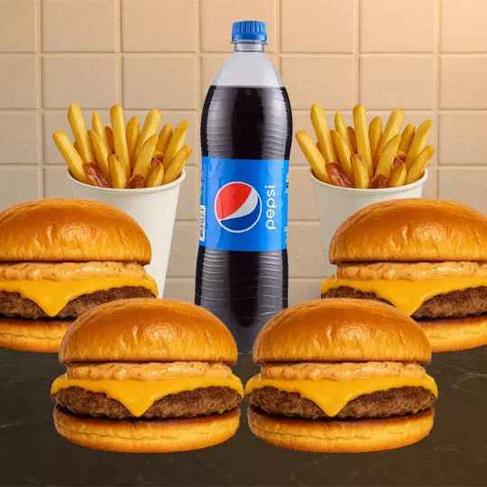 COMBO CHEESE BURGER X4