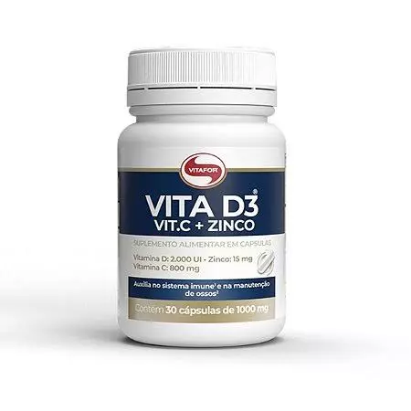 Vita D3 Vit C + zinco 30caps