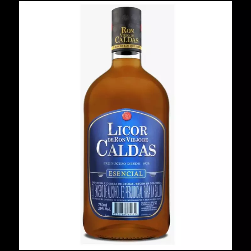 Botella ron caldas esencial