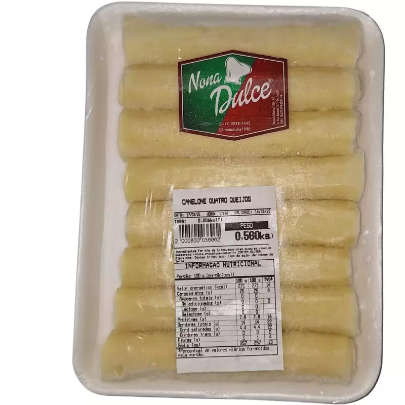 Caneloni 4 Queijos 550g