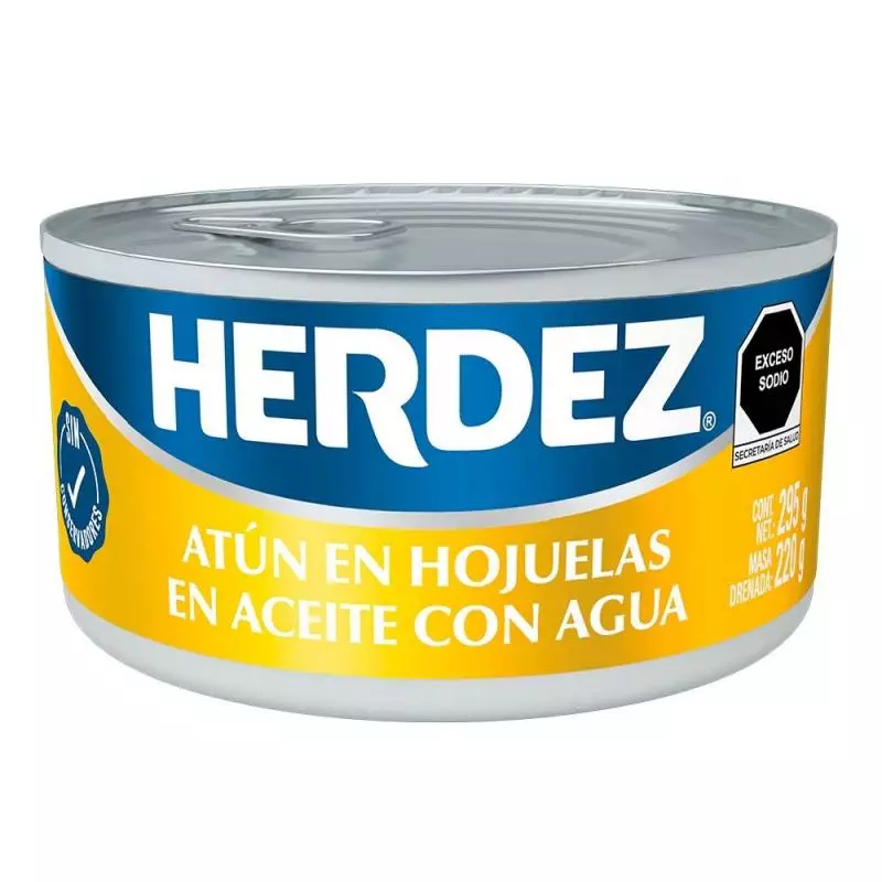 Atún en Aceite con Agua Herdez 130 grs