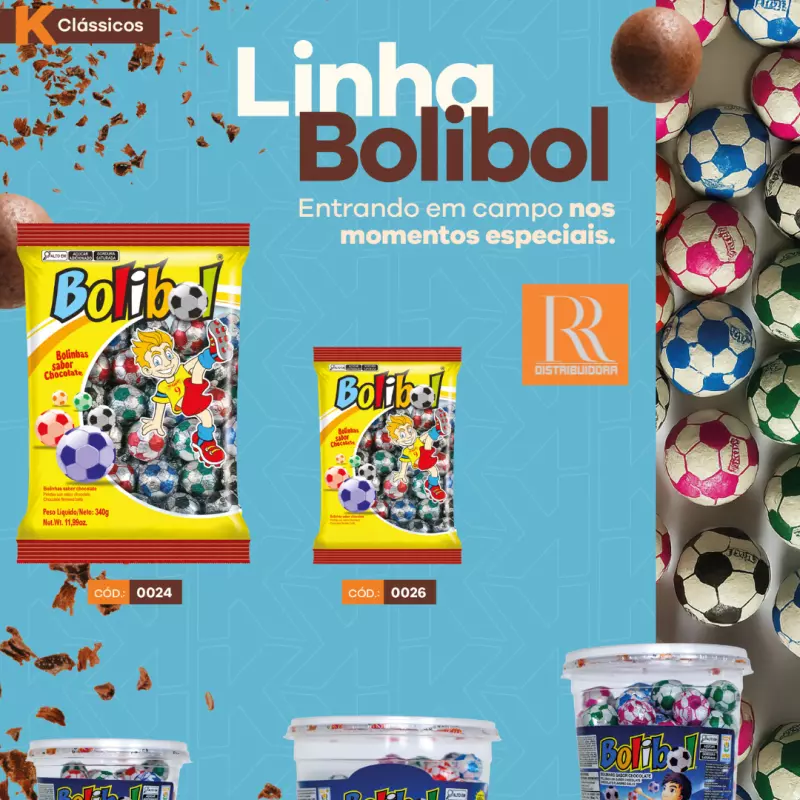 BOLINHA DE CHOCOLATE - BOLIBOL 340G