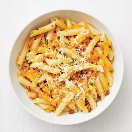 Penne pancetta