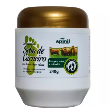 Creme Sebo de Carneiro Apinil-240g