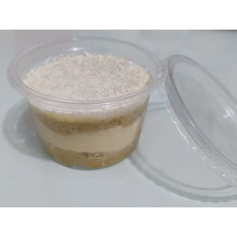 Bolo Prestígio, massa branca