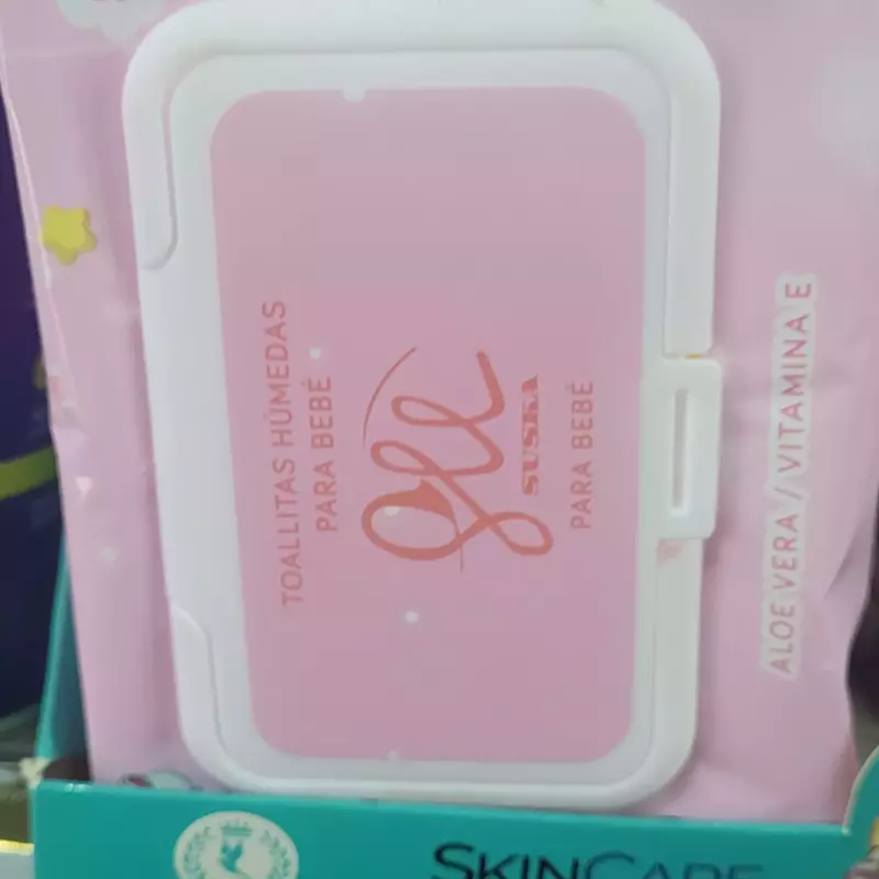 Toallitas humedas rosa