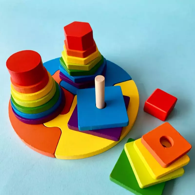 TORRE DE ENCAJE ARCOIRIS X 3