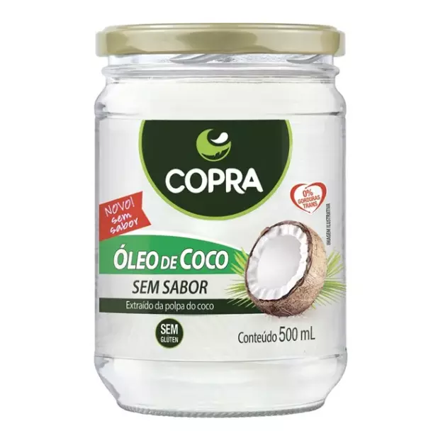 Óleo coco Sem Sabor - Copra 500ml