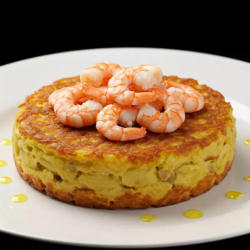 Batata Rosti Camarão 3 queijos