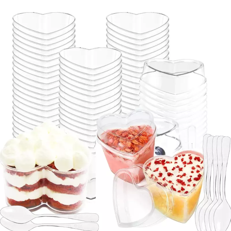 Recipiente postre corazón