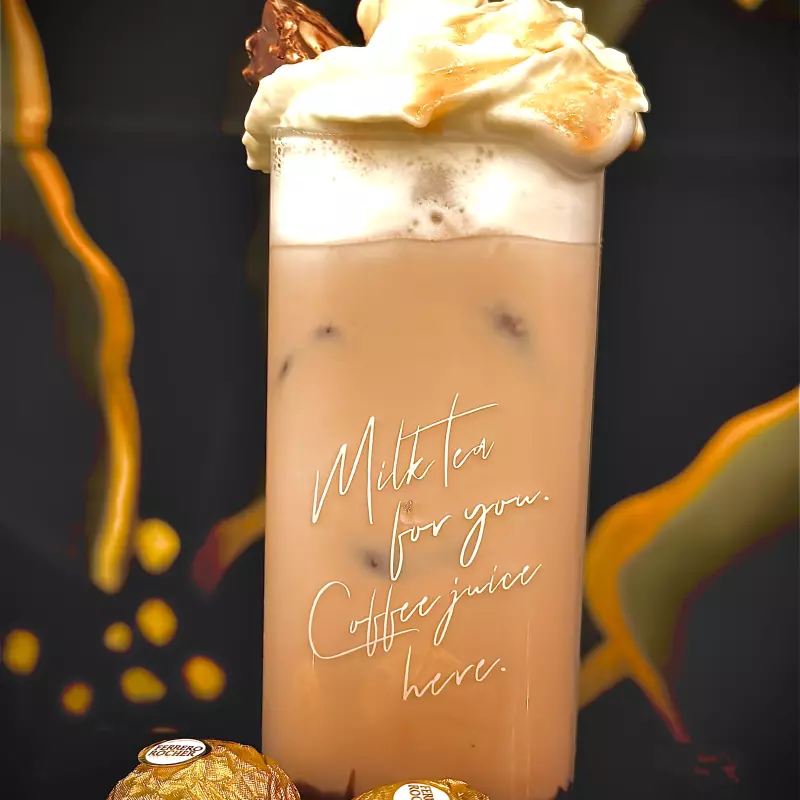 Chocolate frio ferrero y milo