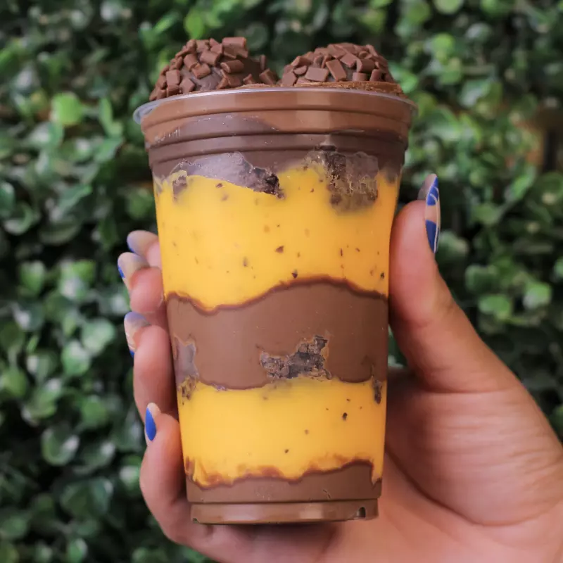 Copo de Maracujá com Nutella