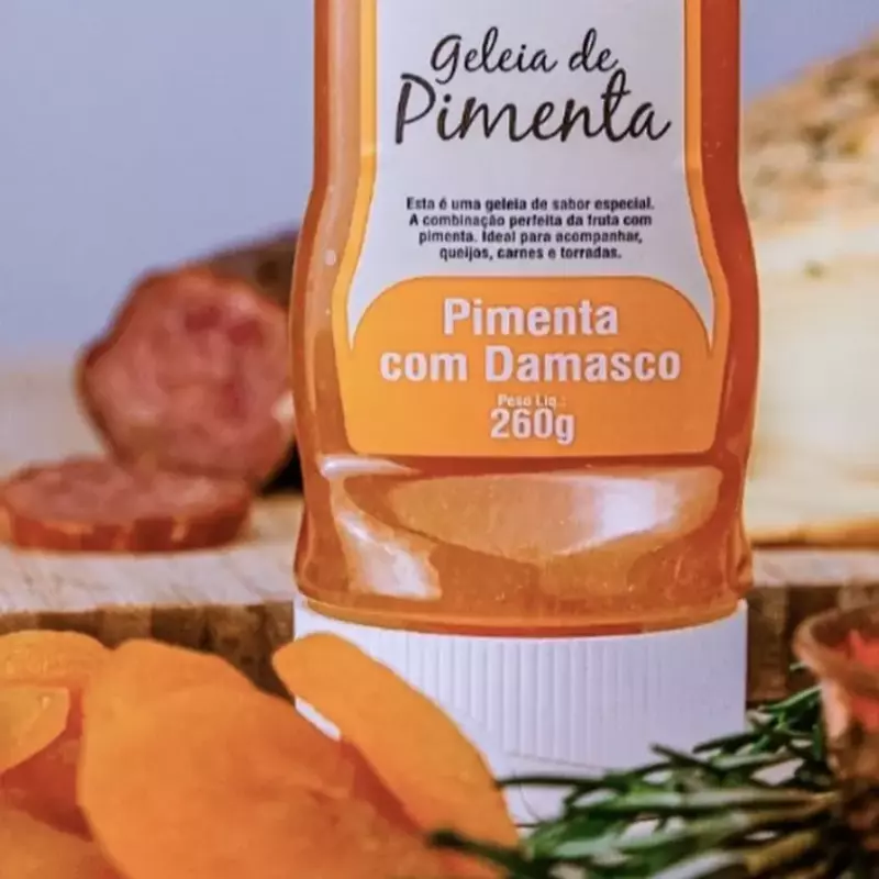 Geleia Agridoce Pimenta c/ Damasco