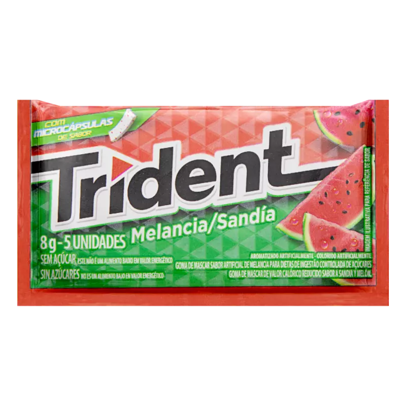 Chiclete Trident sabor Melancia 8g