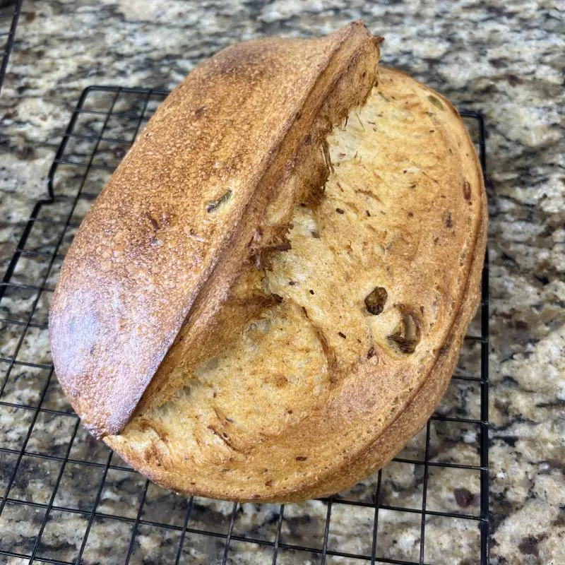 Pão Azeite e Azeitonas