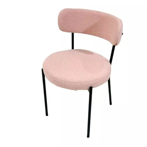 Silla Tivoli tela Boucle Rosa