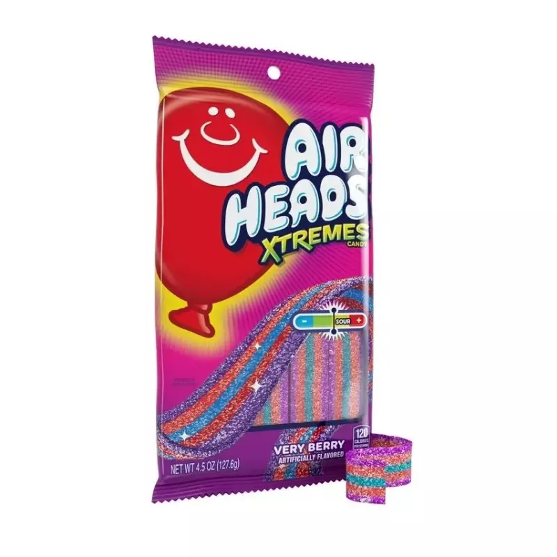 Airheads sour belts very berry 4.5oz