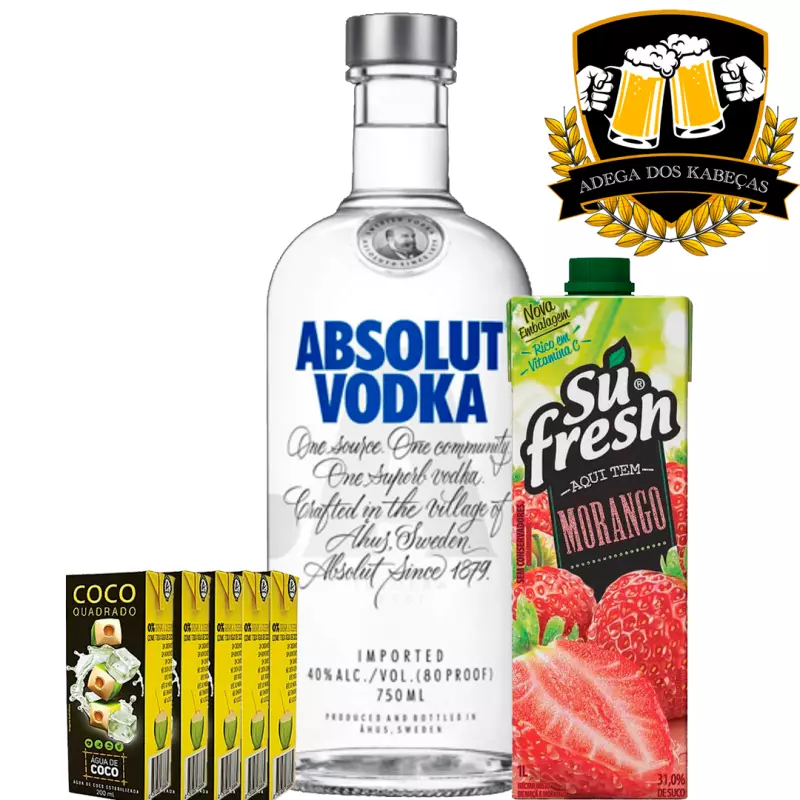 Absolut Vodka C/Suco
