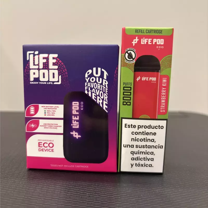 KIT LIFE POD ECO 1 MORANGO/KIWI