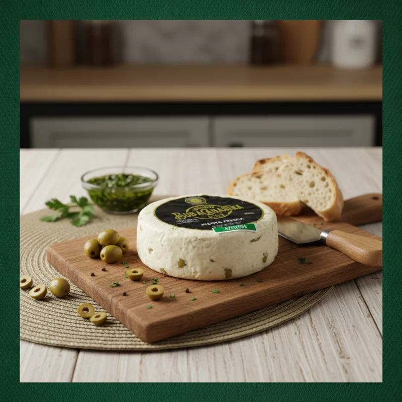 RICOTA COM AZEITONA E CHIMICHURRI