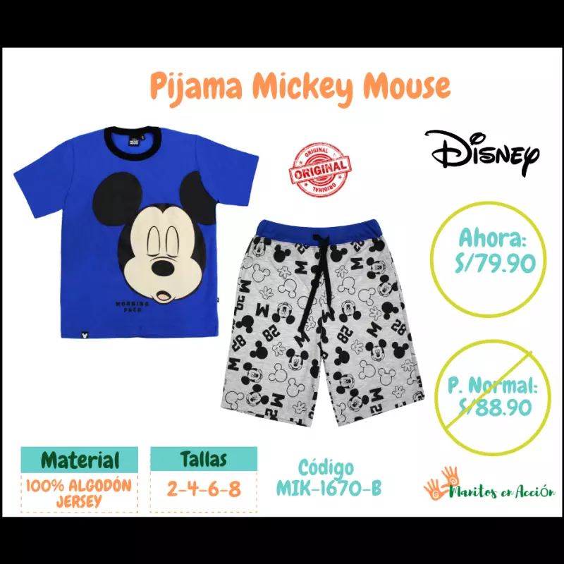 Pijama Mickey mouse