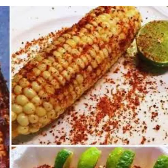 Elote amarillo con sal limón y chile