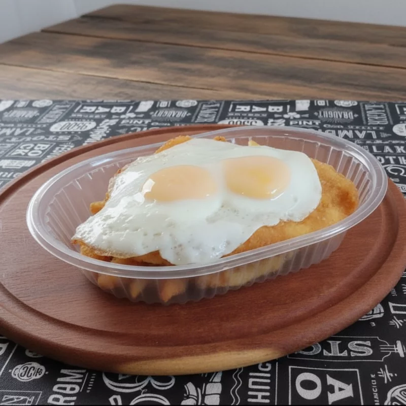 Milanesa grande a caballo de pollo