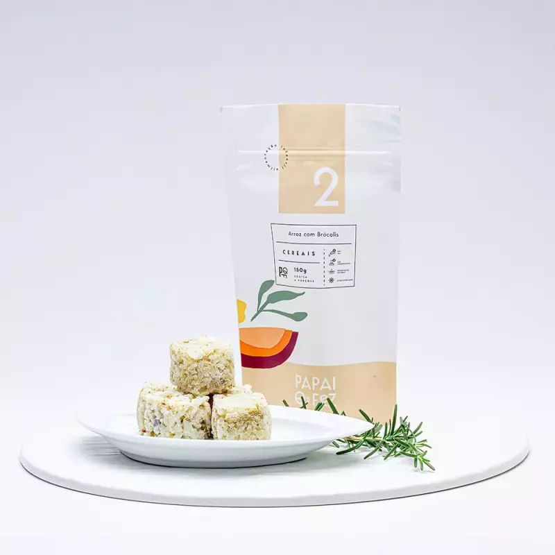 Arroz branco c/ brócolis +6m