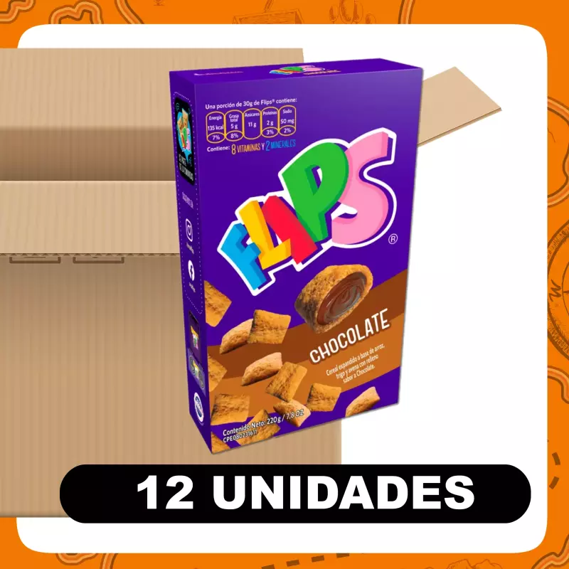 Docena Flips Cereal Chocolate 220g