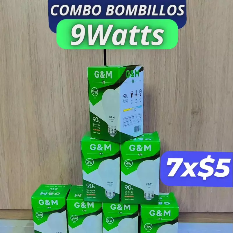 Bombillos eléctricos de 9w