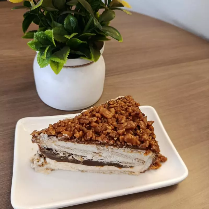 Fatia de Pavê Doce de Leite Crocante