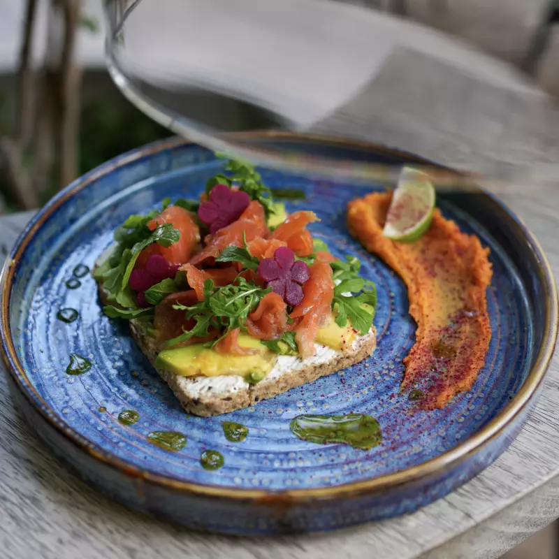 Open Sándwich de Trucha Curada